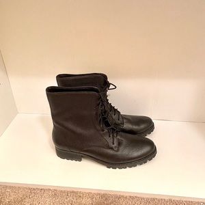 Leather Combat Boots